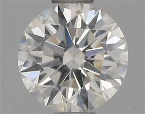 Picture of Natural Diamond 0.56 Carats, Round with Excellent Cut, J Color, VS2 Clarity and Certified by GIA