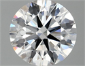 Lab Grown Diamond 1.45 Carats, Round with Ideal Cut, D Color, VS2 Clarity and Certified by IGI