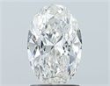 Natural Diamond 1.50 Carats, Oval with  Cut, G Color, SI1 Clarity and Certified by GIA