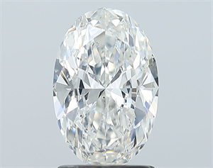 Picture of Natural Diamond 1.50 Carats, Oval with  Cut, G Color, SI1 Clarity and Certified by GIA