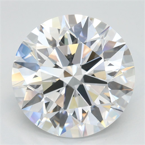 Picture of Lab Grown Diamond 4.26 Carats, Round with Excellent Cut, D Color, IF Clarity and Certified by GIA