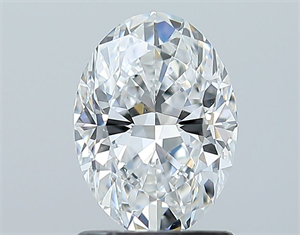 Picture of Natural Diamond 1.20 Carats, Oval with  Cut, D Color, VS2 Clarity and Certified by GIA