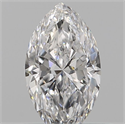 Natural Diamond 0.10 Carats, Marquise with  Cut, E Color, VVS2 Clarity and Certified by IGI