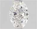 Natural Diamond 0.59 Carats, Oval with  Cut, F Color, VVS1 Clarity and Certified by GIA