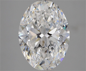 Foto Diamante Natural 3.01 quilates, Ovalado , Color E, claridad VS2 y certificado GIA de