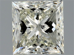 Picture of Natural Diamond 0.90 Carats, Princess with  Cut, L Color, SI1 Clarity and Certified by GIA