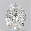 Natural Diamond 0.90 Carats, Oval with  Cut, F Color, VS1 Clarity and Certified by GIA