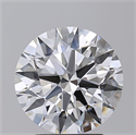 Lab Grown Diamond 3.10 Carats, Round with Excellent Cut, E Color, VS1 Clarity and Certified by GIA