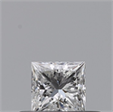 Diamante Natural 0.24 quilates, Princesa , Color E, claridad VS1 y certificado GIA