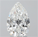 Diamante Natural 2.09 quilates, De pera , Color E, claridad VS2 y certificado GIA