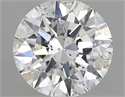 Natural Diamond 0.82 Carats, Round with Excellent Cut, D Color, I1 Clarity and Certified by GIA