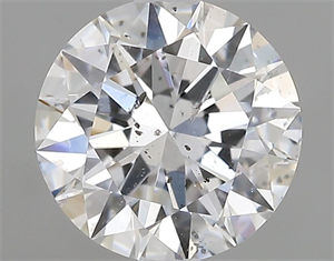 Picture of Natural Diamond 0.82 Carats, Round with Excellent Cut, D Color, I1 Clarity and Certified by GIA