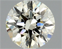 Natural Diamond 0.50 Carats, Round with Excellent Cut, M Color, VVS1 Clarity and Certified by GIA