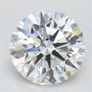 Picture of Lab Grown Diamond 3.01 Carats, Round with Excellent Cut, D Color, VVS1 Clarity and Certified by GIA