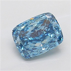 Picture of Lab Grown Diamond 2.03 Carats, CUSHION MODIFIED with  Cut, Fancy Vivid Blue Color, VS2 Clarity and Certified by IGI