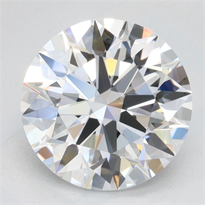 Picture of Lab Grown Diamond 2.63 Carats, Round with Ideal Cut, D Color, VVS1 Clarity and Certified by IGI