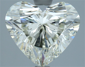 Picture of Natural Diamond 3.01 Carats, Heart with  Cut, J Color, VVS2 Clarity and Certified by IGI