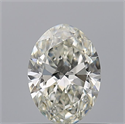Natural Diamond 0.50 Carats, Oval with  Cut, I Color, IF Clarity and Certified by IGI