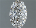 Natural Diamond 1.00 Carats, Oval with  Cut, H Color, VS1 Clarity and Certified by IGI