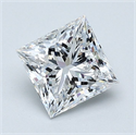 Diamante Natural 1.21 quilates, Princesa , Color D, claridad VS2 y certificado GIA