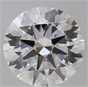 Lab Grown Diamond 6.08 Carats, Round with Excellent Cut, E Color, VVS2 Clarity and Certified by IGI