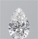 Natural Diamond 0.52 Carats, Pear with  Cut, E Color, VS1 Clarity and Certified by GIA