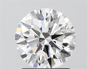 Picture of Lab Grown Diamond 1.50 Carats, Round with Excellent Cut, D Color, VVS2 Clarity and Certified by IGI
