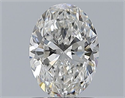 Natural Diamond 1.01 Carats, Oval with  Cut, F Color, VS2 Clarity and Certified by GIA