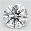 Lab Grown Diamond 3.01 Carats, Round with Ideal Cut, D Color, IF Clarity and Certified by IGI