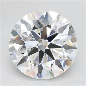 Picture of Lab Grown Diamond 3.01 Carats, Round with Ideal Cut, D Color, IF Clarity and Certified by IGI