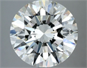 Natural Diamond 5.03 Carats, Round with Excellent Cut, I Color, VS2 Clarity and Certified by IGI