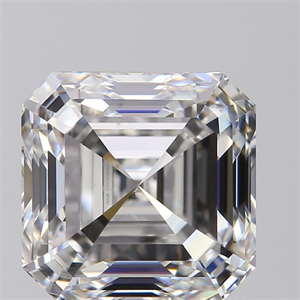 Picture of Natural Diamond 1.70 Carats, Asscher with  Cut, F Color, VS2 Clarity and Certified by GIA