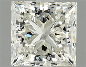 Picture of Natural Diamond 1.01 Carats, Princess with  Cut, I Color, SI2 Clarity and Certified by HRD