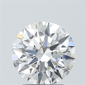 Picture of Lab Grown Diamond 2.53 Carats, Round with Ideal Cut, E Color, VS1 Clarity and Certified by IGI