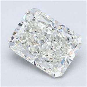 Picture of Natural Diamond 1.51 Carats, Radiant with  Cut, H Color, VS2 Clarity and Certified by GIA