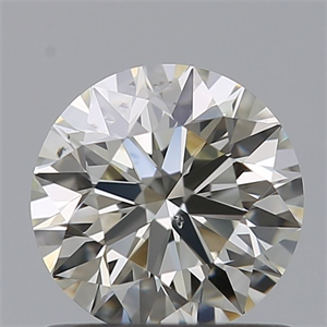 Foto Diamante Natural 0.80 quilates, Redondo , Color L, claridad SI1 y certificado GIA de