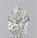 Natural Diamond 1.02 Carats, Oval with  Cut, J Color, SI1 Clarity and Certified by GIA