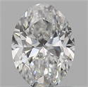 Natural Diamond 0.30 Carats, Oval with  Cut, D Color, VS2 Clarity and Certified by GIA