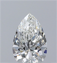 Diamante Natural 0.31 quilates, De pera , Color H, claridad VVS2 y certificado GIA
