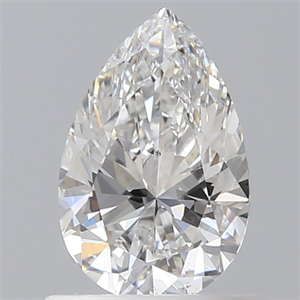Foto Diamante Natural 0.60 quilates, De pera , Color E, claridad SI1 y certificado GIA de