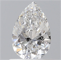 Diamante Natural 0.60 quilates, De pera , Color E, claridad SI1 y certificado GIA