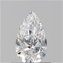 Diamante Natural 0.50 quilates, De pera , Color D, claridad VVS2 y certificado GIA