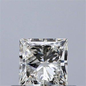 Picture of Natural Diamond 0.40 Carats, Princess with  Cut, J Color, VVS2 Clarity and Certified by GIA