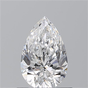 Picture of Natural Diamond 0.71 Carats, Pear with  Cut, D Color, VVS2 Clarity and Certified by GIA