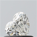 Natural Diamond 0.42 Carats, Heart with  Cut, G Color, VS2 Clarity and Certified by GIA