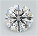 Lab Grown Diamond 1.34 Carats, Round with Ideal Cut, D Color, VS2 Clarity and Certified by IGI