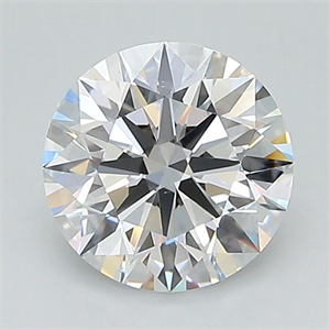 Picture of Lab Grown Diamond 1.34 Carats, Round with Ideal Cut, D Color, VS2 Clarity and Certified by IGI