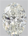 Natural Diamond 3.52 Carats, Oval with  Cut, H Color, SI2 Clarity and Certified by GIA