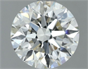 Natural Diamond 1.23 Carats, Round with Excellent Cut, I Color, VVS2 Clarity and Certified by IGI
