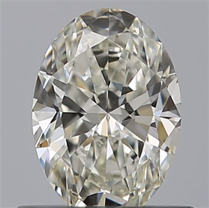 Picture of Natural Diamond 0.53 Carats, Oval with  Cut, I Color, VVS2 Clarity and Certified by GIA